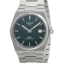超美品】ティソ TISSOT PRX 35mm グリーン ラバーベルト付 - メルカリ