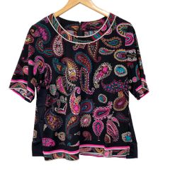 ETRO ポンチョ ブラウス ケープ ペイズリー エトロ 総柄 - メルカリ