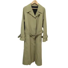 美品 22AW MARGARET HOWELL マーガレットハウエル ウール裏地 シングルトレンチコート 1 カーキ レディース 古着 中古 USEDのサムネイル
