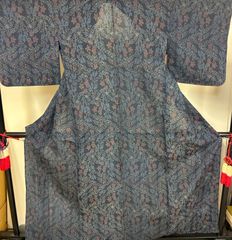 【極美品】洗える夏用着物 ロング丈 深緑色 花柄 ドット柄 絽 極美品】洗える夏用着物 ロング丈 深緑色 花柄 ドット柄 絽 - メルカリ