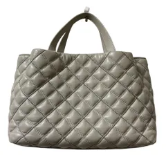 良品 FABIANA FILIPPI ファビアナフィリッピ モニーレ キルティング 2WAY ショルダーバッグ ハンドバッグ グレー レディース 古着 中古 USEDのサムネイル