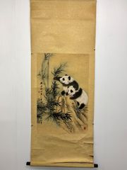 真作/稲葉心田/布袋画賛/人物図/祝掛軸/七福神の一人/掛軸☆宝船☆AK