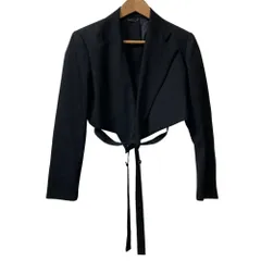 良品 UJOH ウジョー WRAP SHORT JKT ショートジャケット サイズ2 ブラック レディース 古着 中古 USEDのサムネイル