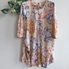 YUMA KOSHINO 【美品】花柄切り替え五分袖チュニック 40 - メルカリ