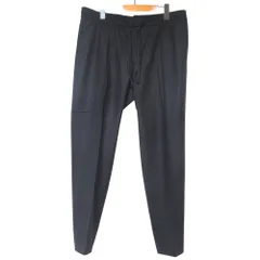 美品 Brioni ブリオーニ SUSTAINABLE バージンウール イージー スラックスパンツ サイズ52 180/92A チャコールグレー メンズ 古着 中古 USEDのサムネイル