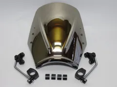 ハンターカブ CT125 CT 125 クロスカブ CC110 汎用可 ウインドシールド スクリーン セット D シルバーのサムネイル
