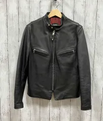 SCHOTT/シングルライダース/641XX 60s STAND RIDERS JKT/7009/牛革/ステアハイド/ブラック/サイズ36/ショットのサムネイル