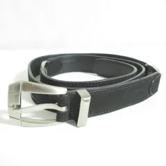 美品 GIANNI VERSACE ジャンニヴェルサーチ メデューサ金具 ハラコレザーベルト 90/36 ブラック メンズ 古着 中古 USEDのサムネイル