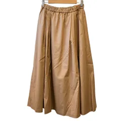 美品 MACKINTOSH LONDON マッキントッシュロンドン ギャバジン19 イージー フレア ロングスカート 38 ベージュ レディース 古着 中古 USEDのサムネイル