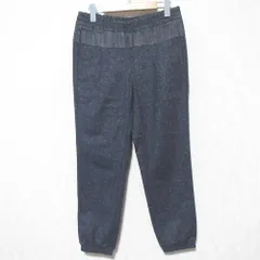 美品 EMPORIO ARMANI エンポリオアルマーニ メランジウール ストレッチ イージージョガーパンツ 44 インディゴブルー メンズ 古着 中古 USEDのサムネイル