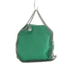 ステラマッカートニー STELLA McCARTNEY FALABELLA TINY BELLA SHAGGY DEER 2WAY ハンドバッグ ショルダーバッグ チェーンショルダー 緑 グリーン シルバーカラー /MI ■OSのサムネイル