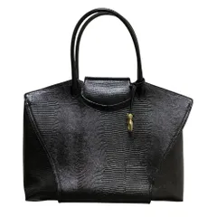 美品 TOFF&LOADSTONE トフアンドロードストーン レザー ビアントート バッグ L ブラック レディース 古着 中古 USEDのサムネイル