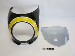 Z900RS ビキニカウル イエローボール ディアブロブラック 厚膜仕上げ