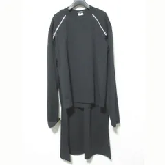 美品 25SS COMME des GARCONS HOMME PLUS コムデギャルソン 光を望む期 ドッキング ダブルジップ レイヤードTシャツ サイズM ブラック メンズ 古着 中古 USEDのサムネイル