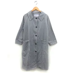 アーバンリサーチ ドアーズ URBAN RESEARCH DOORS SMITH’S ステンカラー スプリング コート アウター ロング ラグランスリーブ リネン混 タック F グレー /NT7