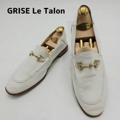 Le Talon GRISE　ルタロングリーズ　レザービットバブーシュ　ビットローファー　フラットシューズ　スリッポン　ラウンドトゥ　2WAY　25　ホワイト/白のサムネイル