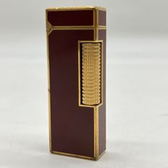 ダンヒル dunhill ライター ゴールド 赤 ボルドー - メルカリ