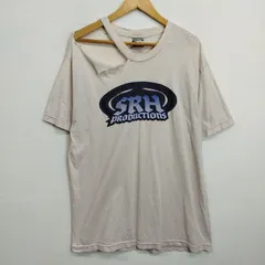SRH Tシャツ 半袖 両面 プリント 西海岸 サーフ 襤褸 パンク Y2K グランジ ダメージ 古着 VINTAGE ホワイト L F464のサムネイル