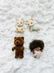 【まとめ売り】 シルバニアファミリー　ハリネズミ　赤ちゃん　ブラウンクマ　アイボリーネズミ