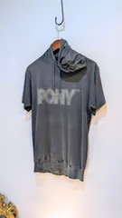 フォロワー限定割引クーポン配布中 THE MARK OF THE CHEVRON　PONY パーカー　Tシャツ　グレーTシャツ　実寸Mサイズ（記載 Lサイズ　　フード付Tシャツのサムネイル