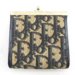 Dior ディオール　ケース　ポーチ　がま口　トロッター　オブリーク　刺繍 Dior ディオール コインケース ポーチ がま口 トロッター オブリーク