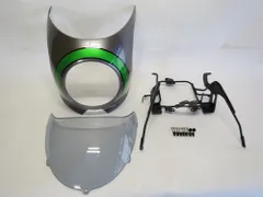 Z900RS z900rs 専用 カウル ビキニカウル ＆ スクリーン ＆ ステー セット C 灰ｘ緑＆グレーライトスモークのサムネイル