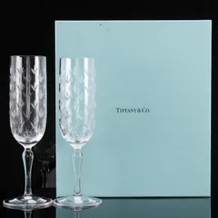 【TIFFANY&Co.】ティファニー フローレット ペア シャンパングラス ガラス _ グラスのサムネイル