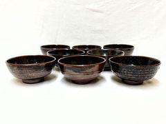 十三代 横石臥牛 現川焼 臥牛窯 ぐい飲み 5客セット 直径約6.5センチ