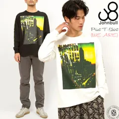 Tシャツ ジョンブル メンズ Johnbull 長袖 ロングスリーブプリントTシャツ WE ARE ウィアー クルーネック フォトプリントのサムネイル