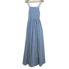 미품 24AW FRAY ID 프레이 아이디 롱 길이 백 오픈 캐미 원피스 FWFO244009 0 블루 레이디스 헌 옷 중고 USED