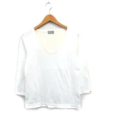 マーガレットハウエル MARGARET HOWELL カットソー Tシャツ 七分袖 コットン シンプル ホワイト 白 /KT23のサムネイル