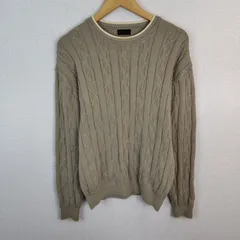 COMME CA DU MODE MEN コムサデモードメン ニット セーター ケーブル編み アースカラー メンズ 古着 クラシック モードのサムネイル