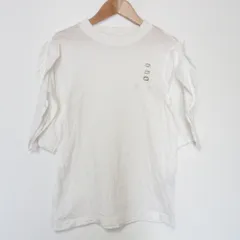 良品 TOGA トーガ アイレット 半袖 フリルスリーブ カットソー Tシャツ プルオーバー 38 ホワイト レディース 古着 中古 USEDのサムネイル