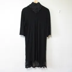 美品 TOGA PULLA トーガ プルラ レーヨンジャージメッシュワンピース サイズ38 ブラック レディース 古着 中古 USEDのサムネイル
