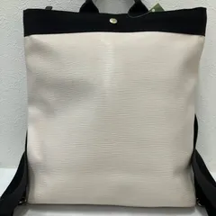 Y5186　TOPKAPI　トプカピ　リプルネオレザー　2way　リュックサック　リュック　バックパック　ハンドバッグ　Ripple　ブラック　黒　ライトベージュ　レディースのサムネイル