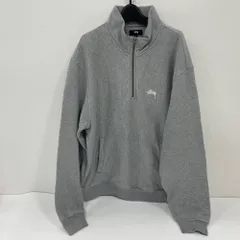 07w70204 stussy(ステューシー) ハーフジップスウェット Lサイズ グレー 中古品  スウェットのサムネイル