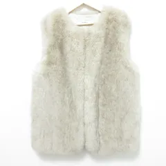 美品 24AW Rouge vif ルージュヴィフ エコファージレ ベスト 3149-00-30000 グレー レディース 古着 中古 USEDのサムネイル