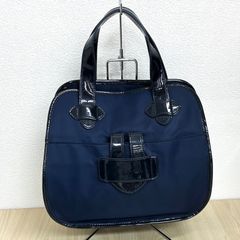 TILAMARCH ティラマーチ ネイビー ナイロン ハンドバッグ - メルカリ