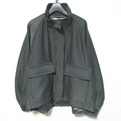 美品 25AW qualite カリテ シャドーストライプブルゾン ジャケット 32470030000 F チャコールグレー レディース 古着 中古 USEDのサムネイル