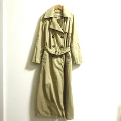 良品 Deuxieme Classe ドゥーズィエムクラス LONG TRENCH COAT ロングトレンチコート カーキベージュ レディース 古着 中古 USEDのサムネイル
