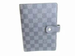 【未使用保管品】 ルイヴィトン LOUIS VUITTON ダミエ グラフィット アジェンダ MM 手帳カバー システム手帳 メンズのサムネイル