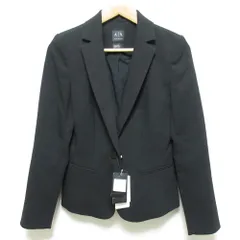 未使用 ARMANI Exchange アルマーニ エクスチェンジ 1Bテーラードジャケット 8NYG03 サイズ2 ブラック  レディース 古着 中古 USEDのサムネイル
