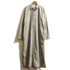 ティッカ TICCA マキシ丈 リネン混 ロングシャツワンピース ベージュ