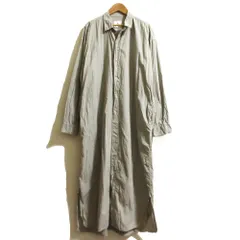 美品 ARMEN アーメン ロングスリーブ シャツワンピース サイズ3 ベージュ レディース 古着 中古 USEDのサムネイル