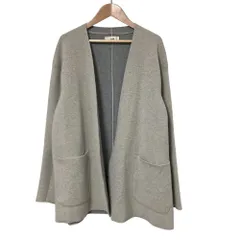 美品 unfil アンフィル オープンフロント リバーカーディガン サイズ1 グレー レディース 古着 中古 USEDのサムネイル