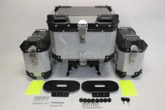 PG-1 pg-1 前後調整可 リアキャリア& サイドキャリア＆ 18LサイドBOX& 45LリアBOX５点セット 黒銀のサムネイル