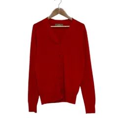 良品 Cruciani クルチアーニ カシミヤ ニット カーディガン サイズ44 レッド レディース 古着 中古 USEDのサムネイル