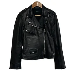 良品 allureville アルアバイル ラムレザー ライダースジャケット サイズ1 ブラック レディース 古着 中古 USEDのサムネイル