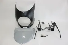 z900rs 専用 カウル ビキニカウル ＆ スクリーン ＆ ステー セット C M.F.S.ブラック＆グレーライトスモークのサムネイル