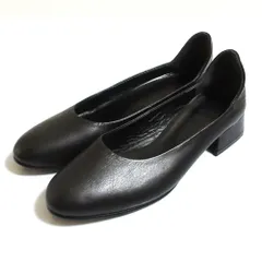 美品 MAISON EUREKA メゾンエウレカ SOFT SLIP ON SHOES チャンキーヒール パンプス サイズ37 約23.5cm ブラック レディース 古着 中古 USEDのサムネイル